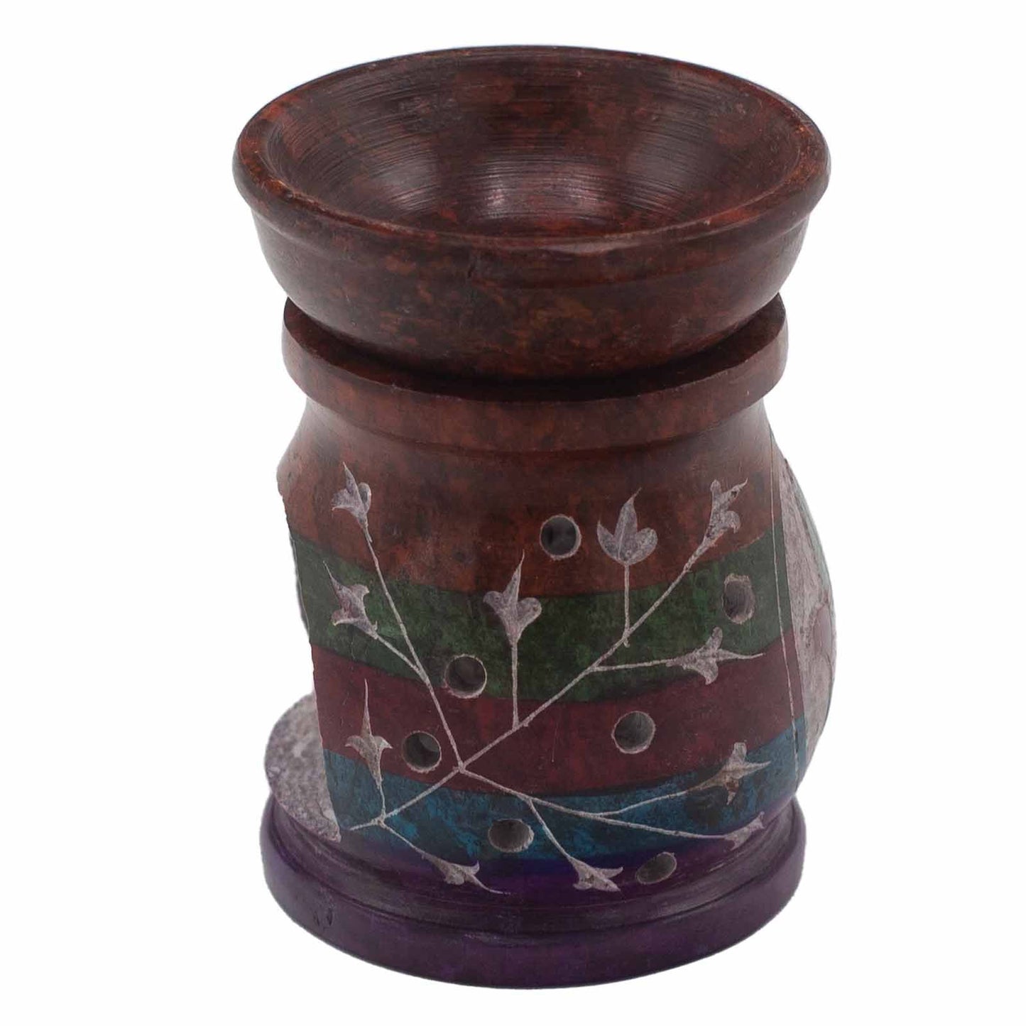 Szappankő aromalámpa 10 cm – Hamsa, öt szín