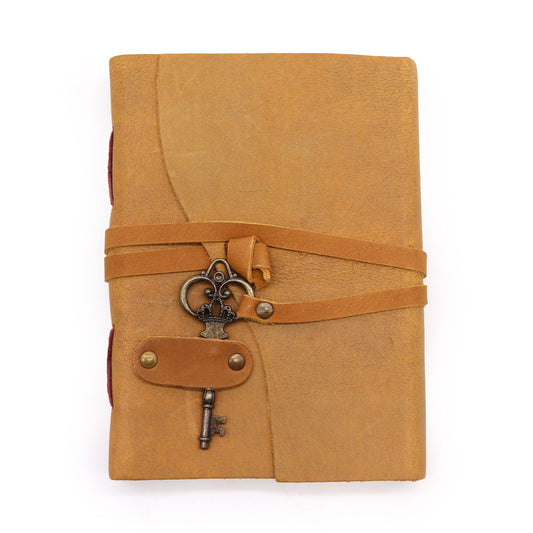 Olajozott barna bőr és kulcs – 200 oldal – 13 × 18 cm