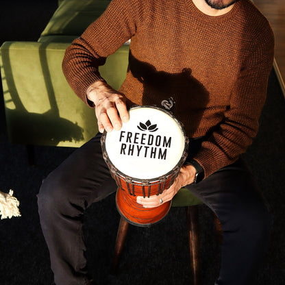 Közepes pro djembe dob – Freedom rhythm – 40 cm (18 cm átmérő)