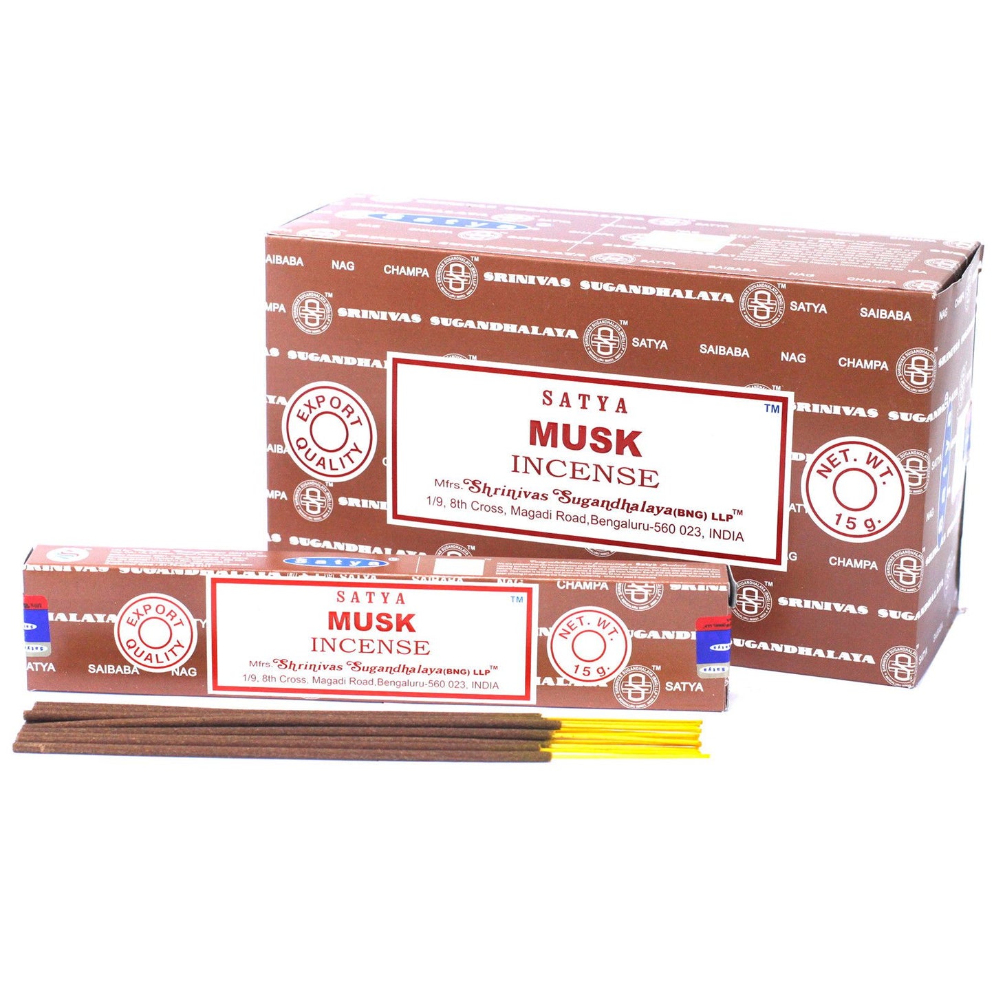 Satya füstölőpálcika 15 g – Pézsma