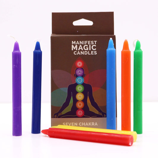 Manifest Magic gyertyák (7 darab ) - 7 csakra