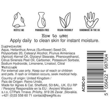 Kéz- és testápoló krém – klementin – 300 ml