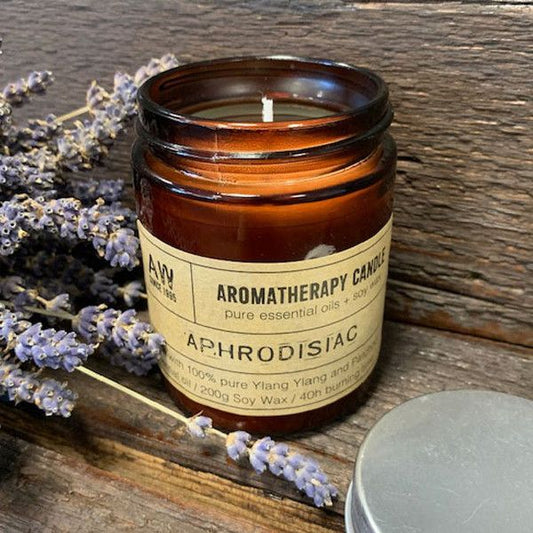 Aromaterápiás szójaviasz gyertya 200 g – Afrodiziákum