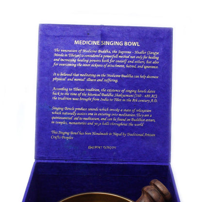 Medicine Buddha hangtál szett – 10 cm (min. 500 g)