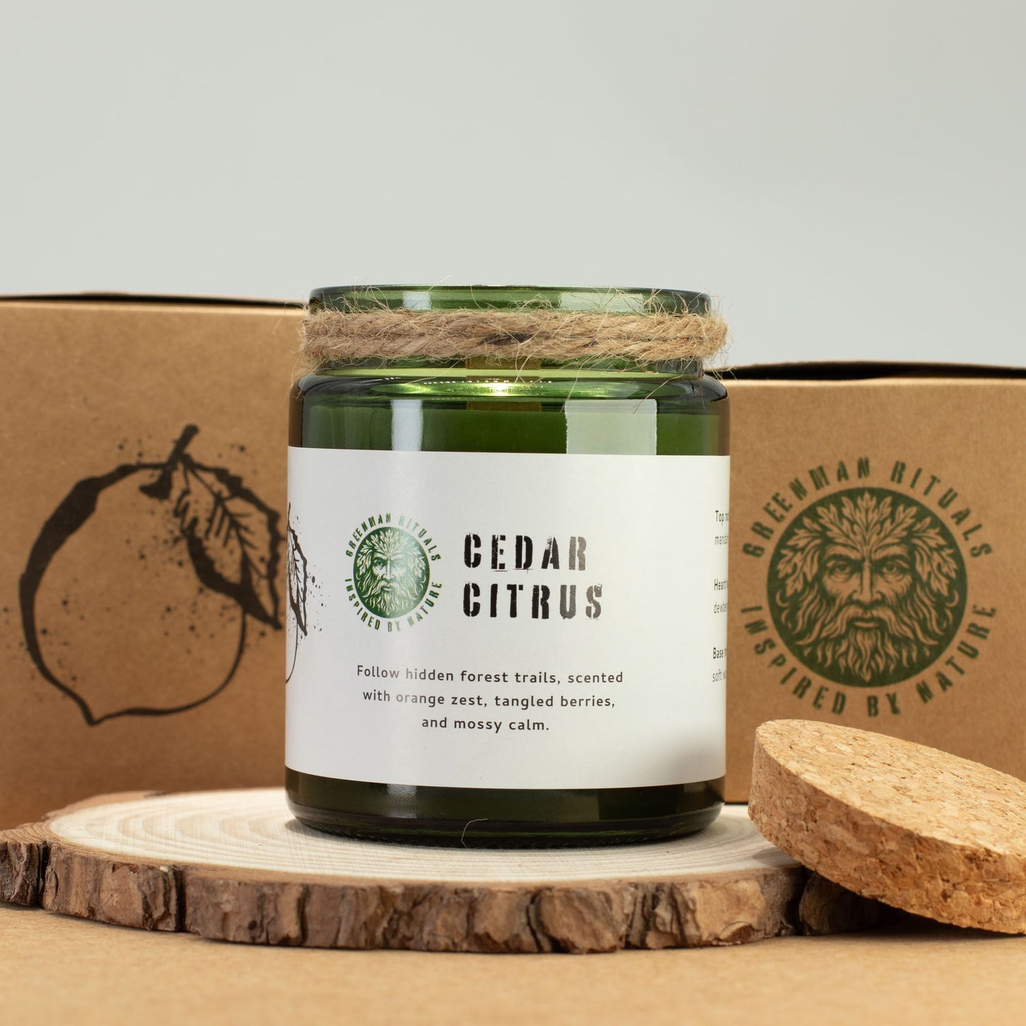 Greenman Woodwick Soy Candle - Forest Resin