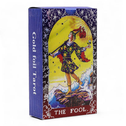 Kék tarot kártya szett – Mandala – könyvvel