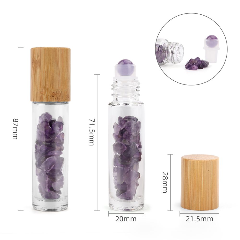 Roll-on üvegcse 5 ml – ametiszt, bambusz kupak