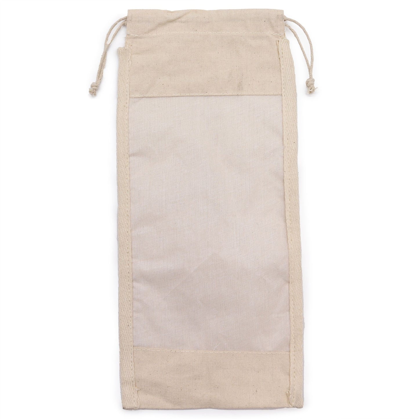 Hosszú pamut ablakos tasak – 35 × 15 cm