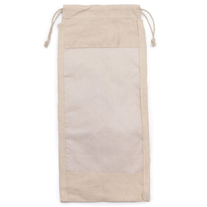 Hosszú pamut ablakos tasak – 35 × 15 cm