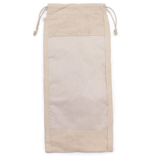 Hosszú pamut ablakos tasak – 35 × 15 cm