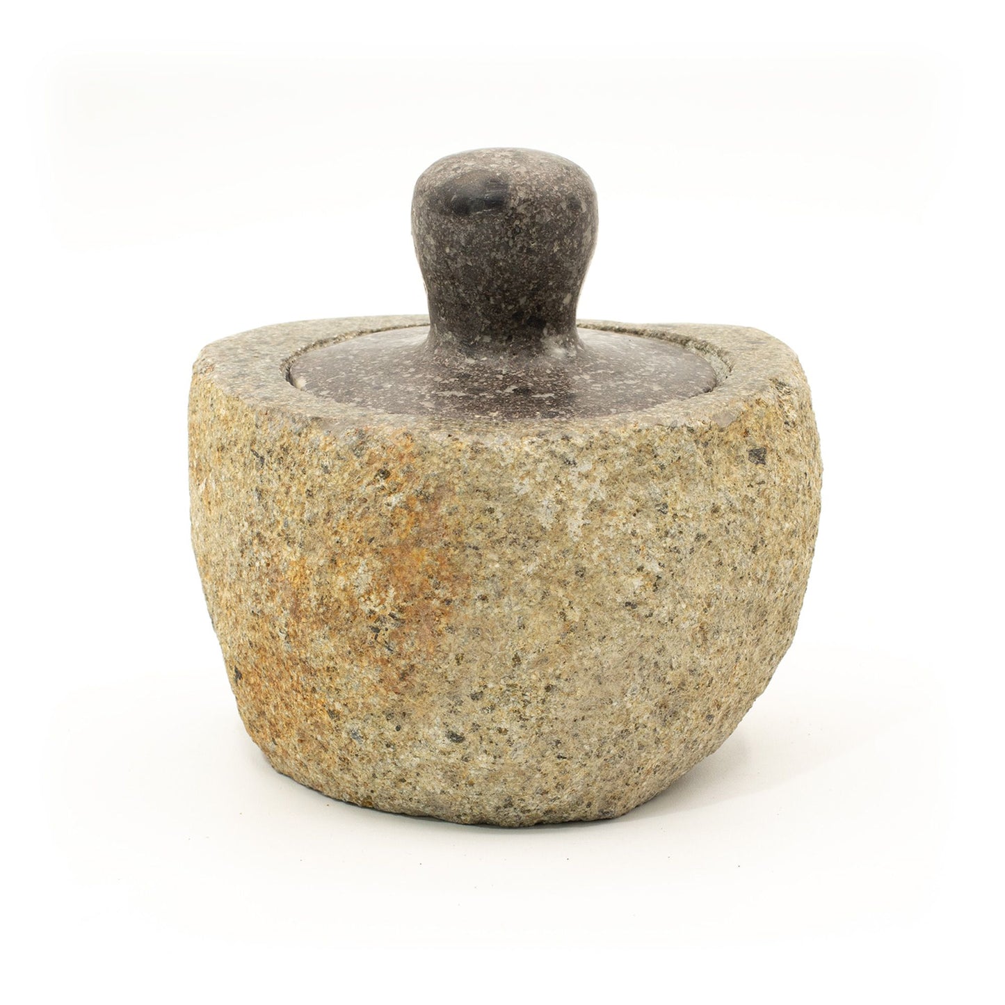 Természetes Folyami Kő Földelő Edény – Közepes (kb. 12 × 8 cm)