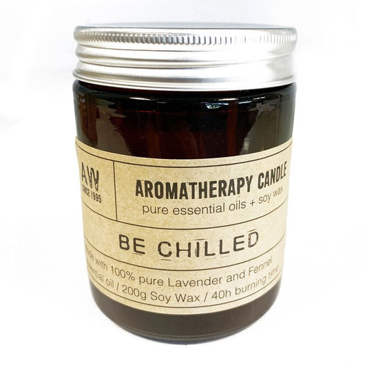 Aromaterápiás szójaviasz gyertya 200 g – Lazulj el