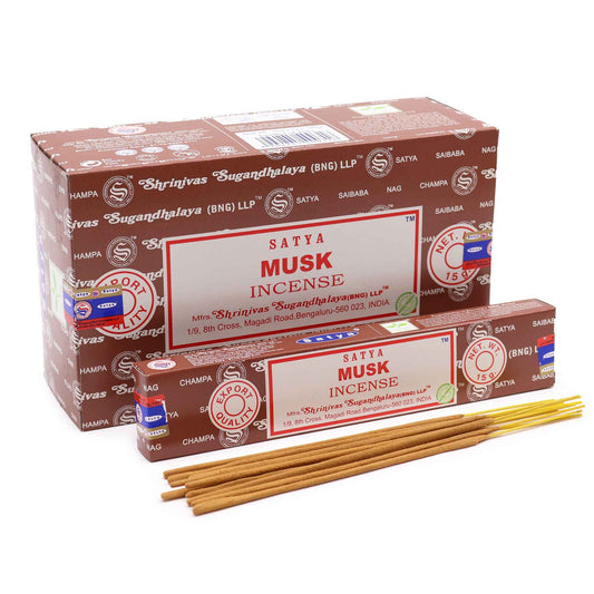 Satya füstölőpálcika 15 g – Pézsma