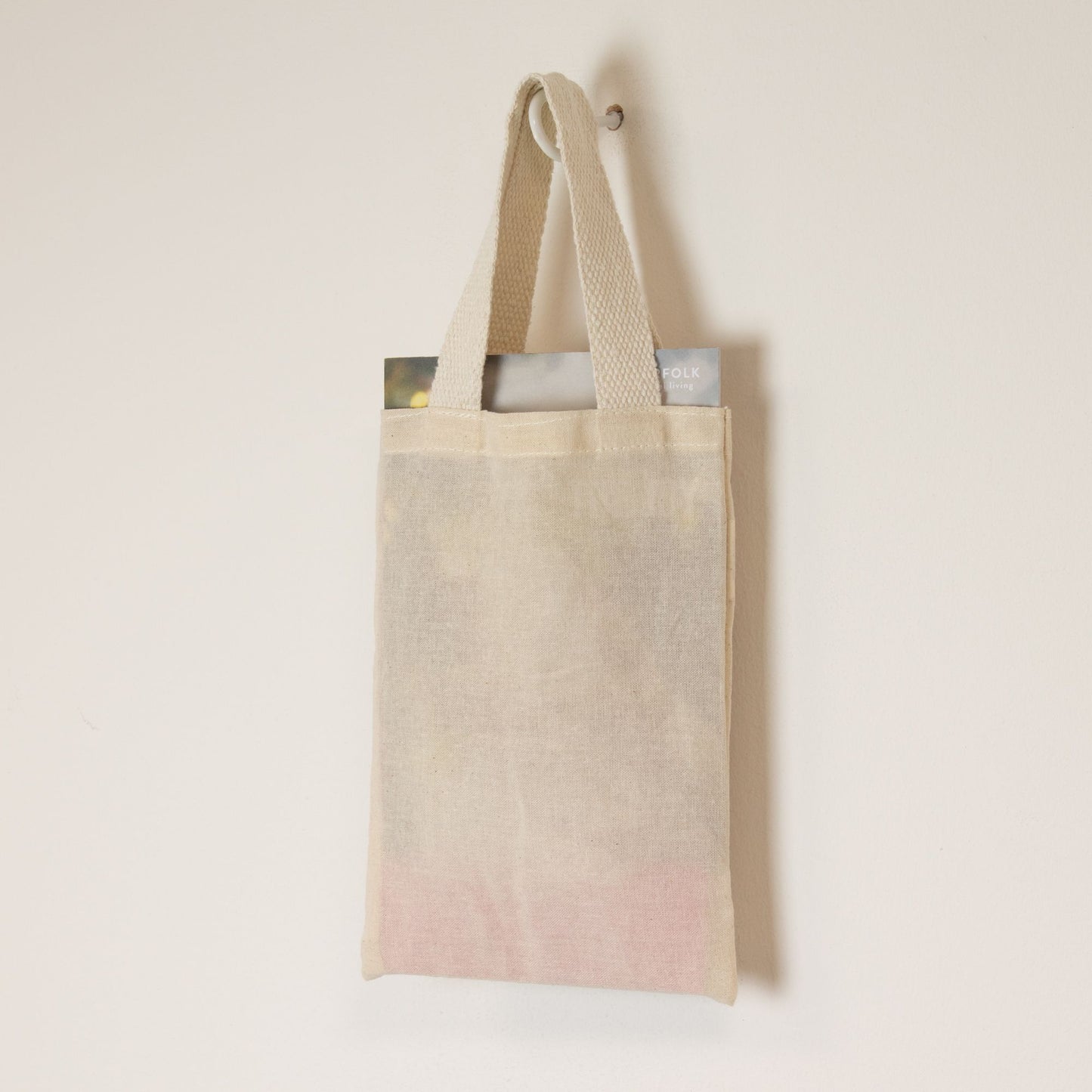 Nomad Sari ikonikus mini ajándéktáska – nyomtatás nélkül – natúr 4 oz (25 × 18 cm)