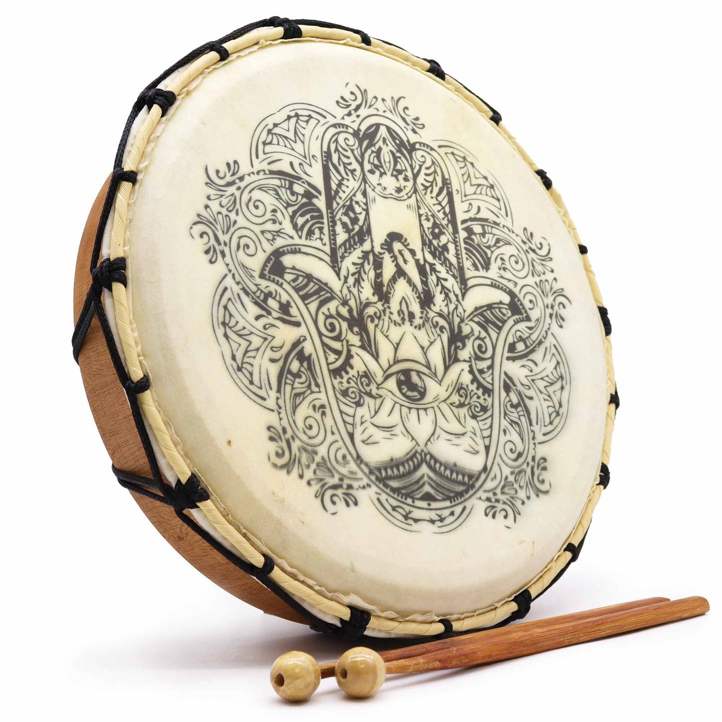Hamsa sámán dob ütőkkel – 30 cm