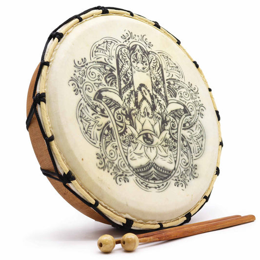 Sámán dob ütőkkel – Hamsa 30 cm