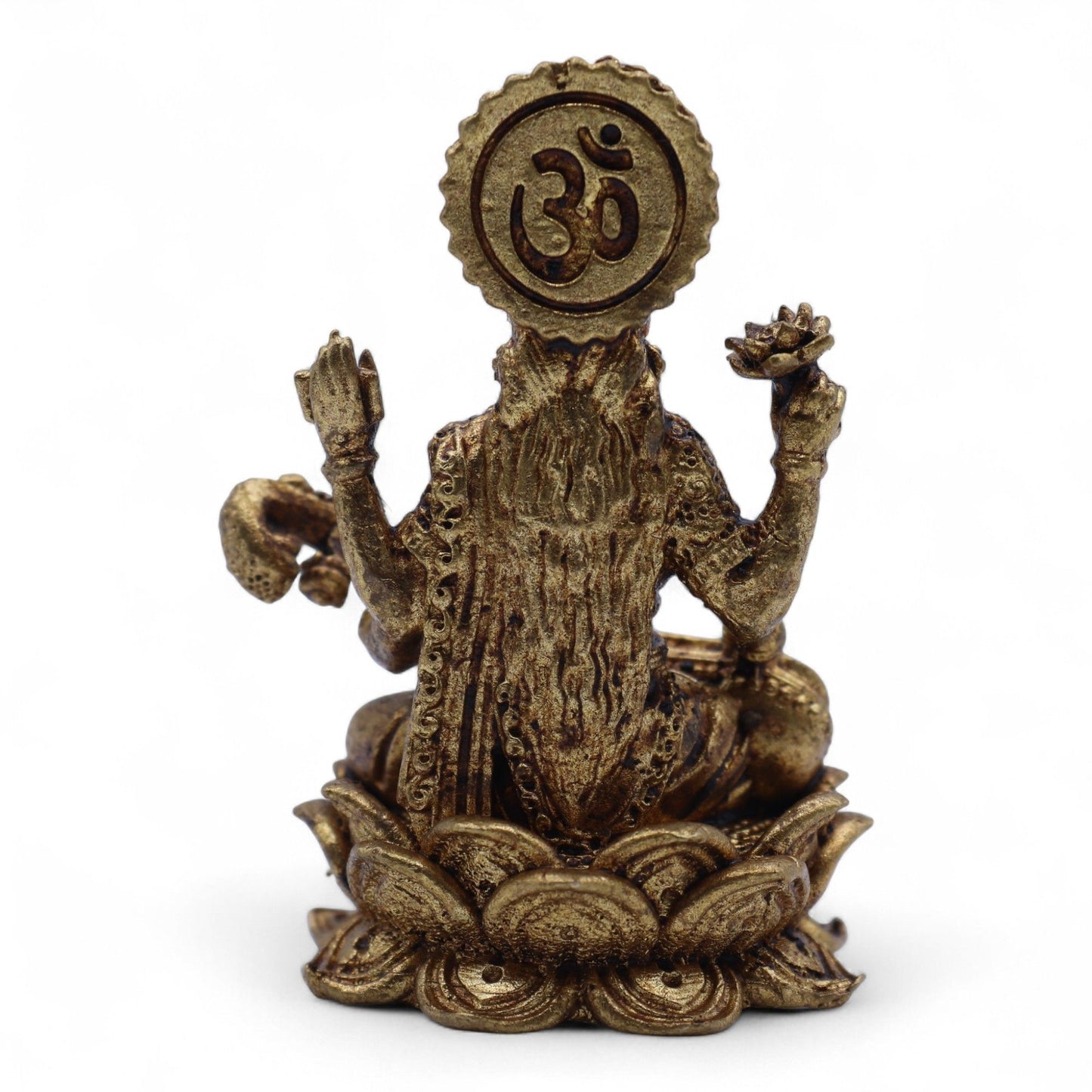 Sárgaréz figura – Saraswati, 52 g – 49 mm