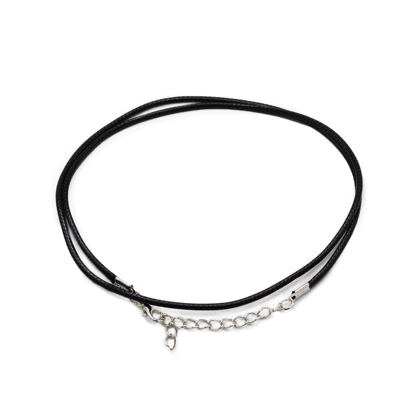 Viaszos ékszerzsinór – fekete 101, 2 mm × 55 cm