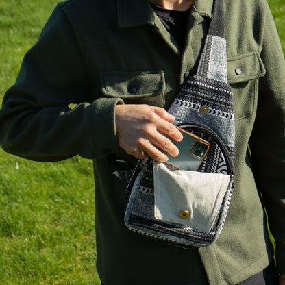 Crossbody jacquard táska – Urban Caravan