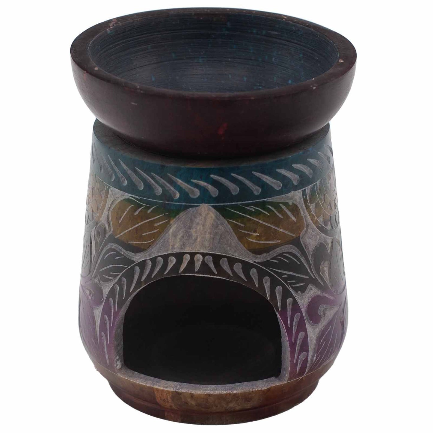 Nagy szappankő aromalámpa 13 × 10 cm – Elefánt, öt szín