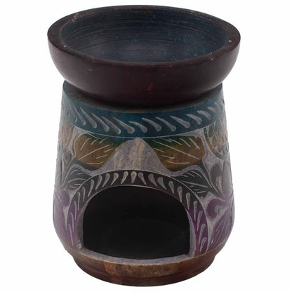 Nagy szappankő aromalámpa 13 × 10 cm – Elefánt, öt szín
