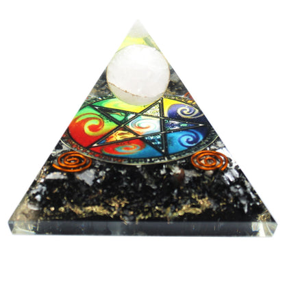 Orgonit piramis – Éjféli Ötszög – 70 mm