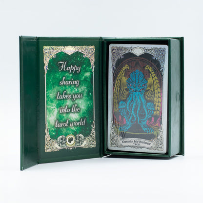 Zöld tarot kártya szett – könyvvel