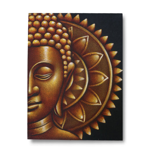 Arany Buddha mandala 60 × 80 cm