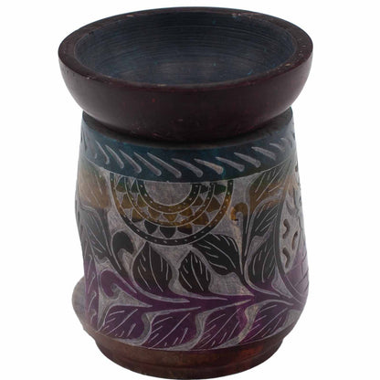 Nagy szappankő aromalámpa 13 × 10 cm – Elefánt, öt szín