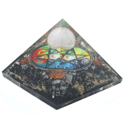 Orgonit piramis – Éjféli Ötszög – 70 mm