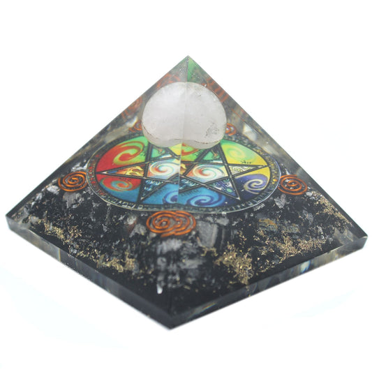 Orgonit piramis – Éjféli Ötszög – 70 mm