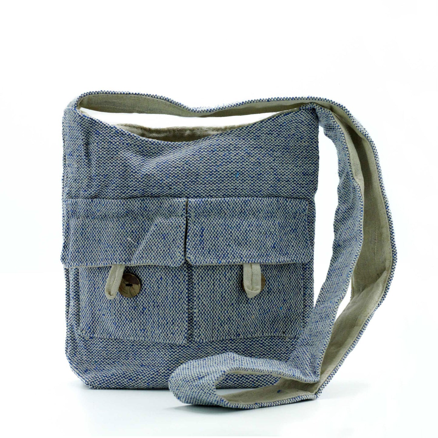 Természetes táska Két Zsebbel – Denim – Közepes