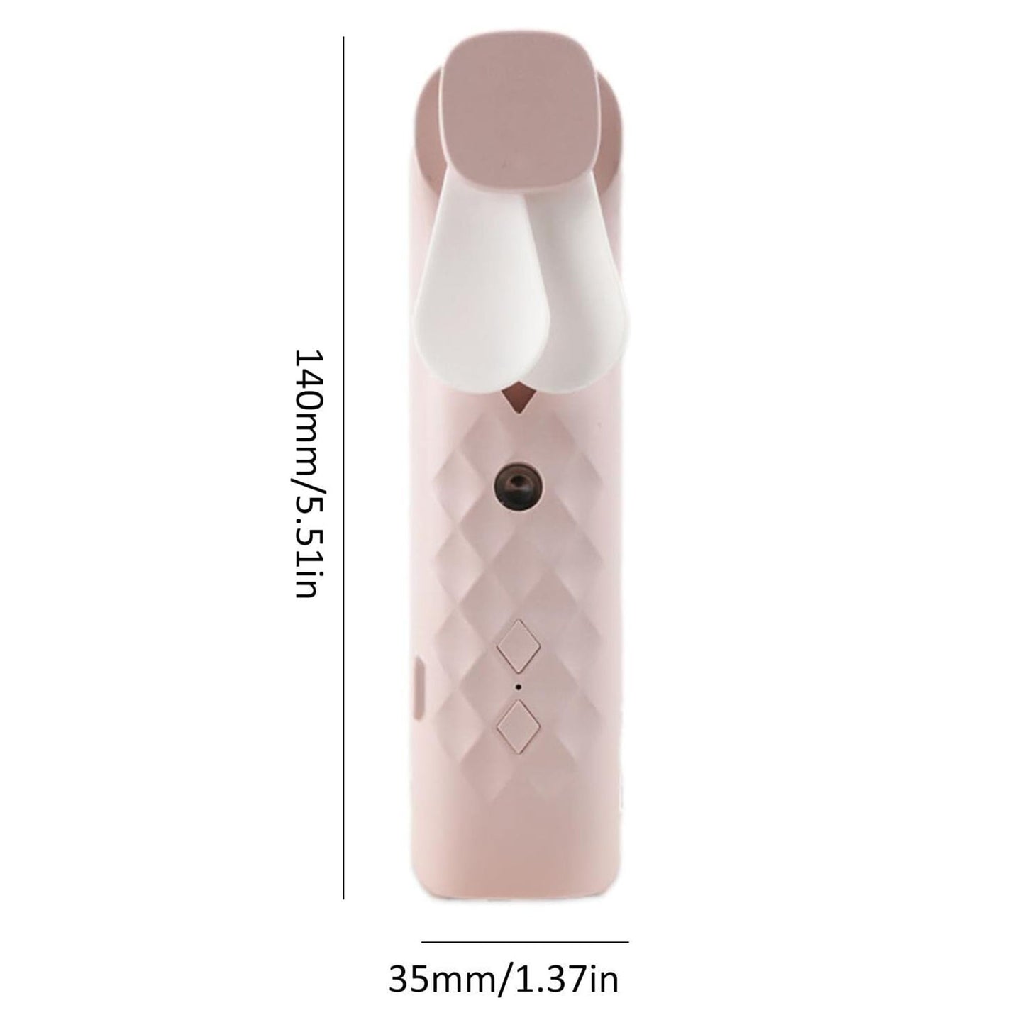 Rózsaszín Mini Párásító Ventilátor – USB töltés