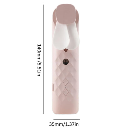 Rózsaszín Mini Párásító Ventilátor – USB töltés