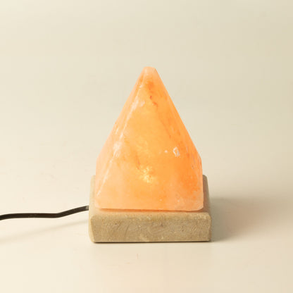 Quality USB Pyramid Salt Lamp - 9 cm (white light)