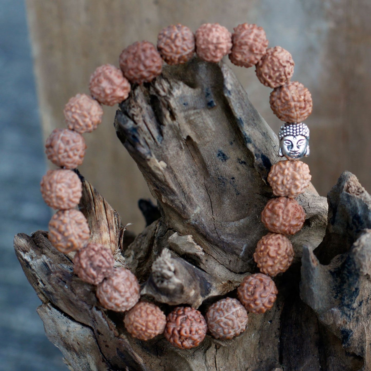 Rudraksha Mala Karkötő – Barna