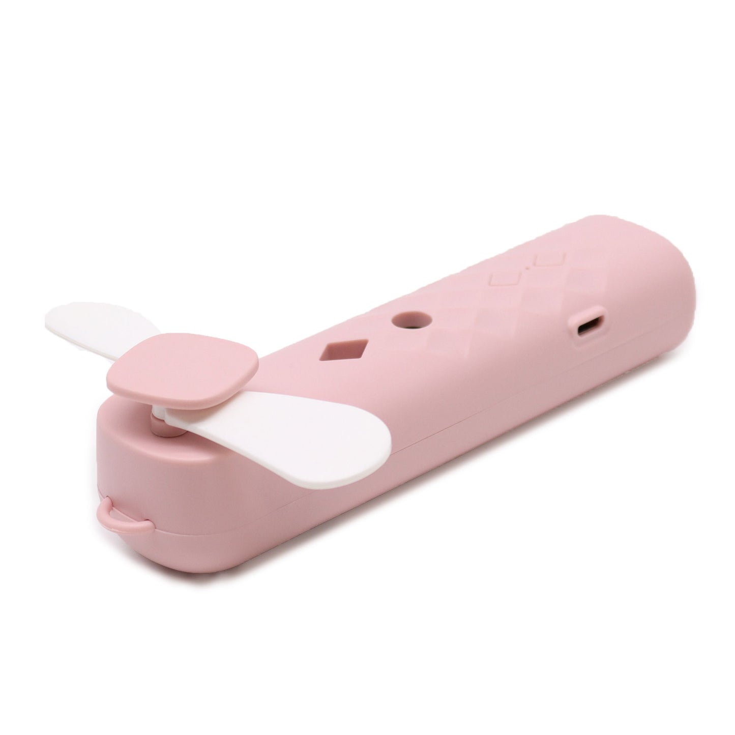 Rózsaszín Mini Párásító Ventilátor – USB töltés