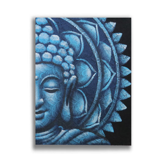 Kék Buddha mandala 60 × 80 cm